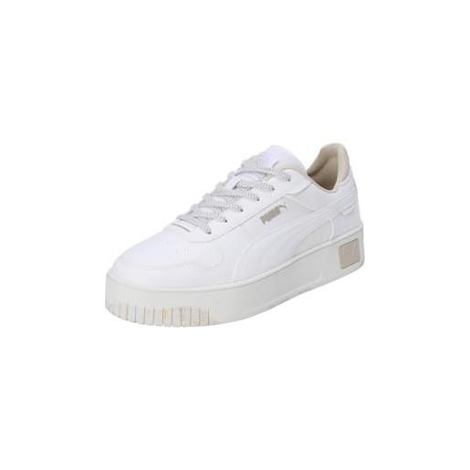 PUMA women's fashion shoes carina street better trainers & sneakers, PUMA white-PUMA white-granola, 42