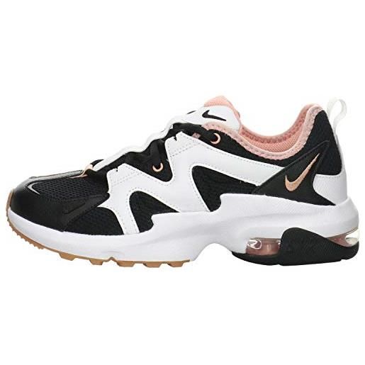 Nike wmns air max graviton, sneaker donna, black/mtlc red bronze-coral st, 44.5 eu
