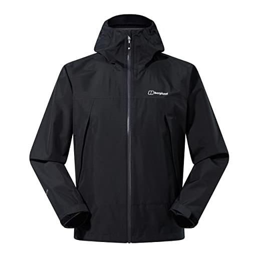 Berghaus paclite dynak gore-tex - giacca impermeabile da uomo, uomo, giacca a vento, 4a001082bp6l, nero/nero, l