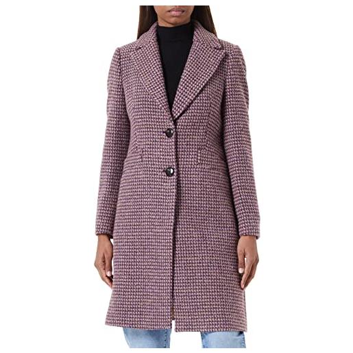 Sisley 2ejfln01t wool blend coat, multicolor purple 912, 46 donna