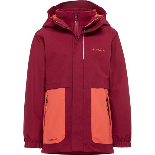 Vaude campfire 3 in 1 girl hood jacket rosso 92 cm ragazzo