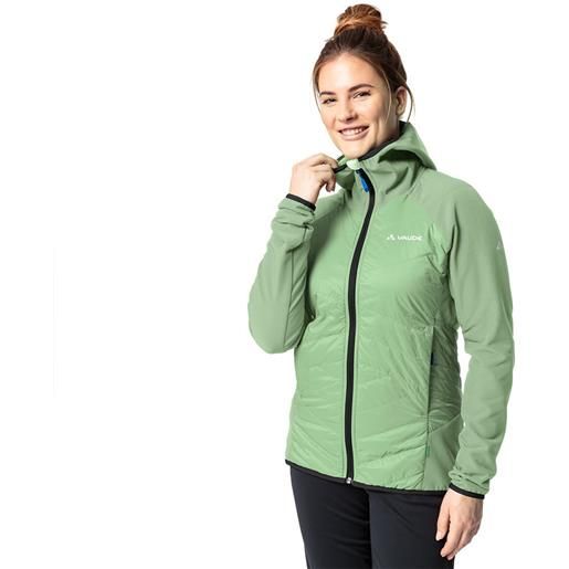 Vaude valdassa hybrid hood jacket verde 34 donna