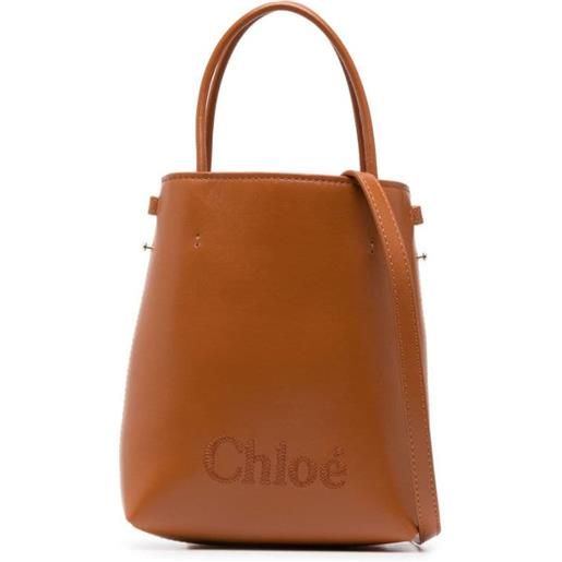 Chloé borsa mini sense - marrone