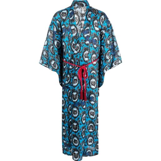 MEDICOM TOY abito da sera japonica con stampa - blu