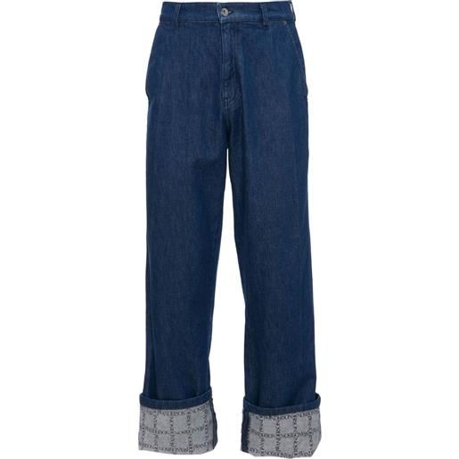 JW Anderson pantaloni ampi con stampa - blu