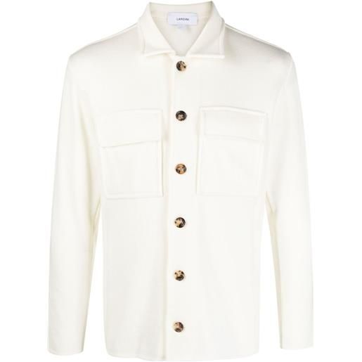 Lardini giacca-camicia con colletto ampio - toni neutri