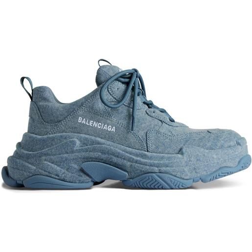 Balenciaga sneakers triple s - blu