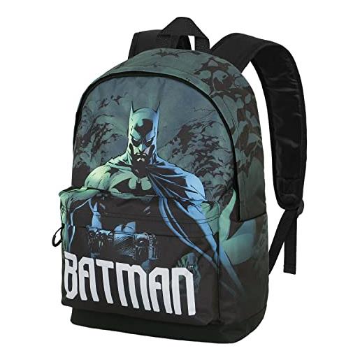 DC Comics batman arkham-zaino hs fan 2.0, verde, 30 x 41 cm, capacità 22 l
