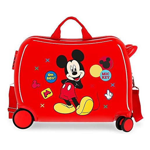 Disney enjoy the day valigia per bambini, 38 cm, rosso