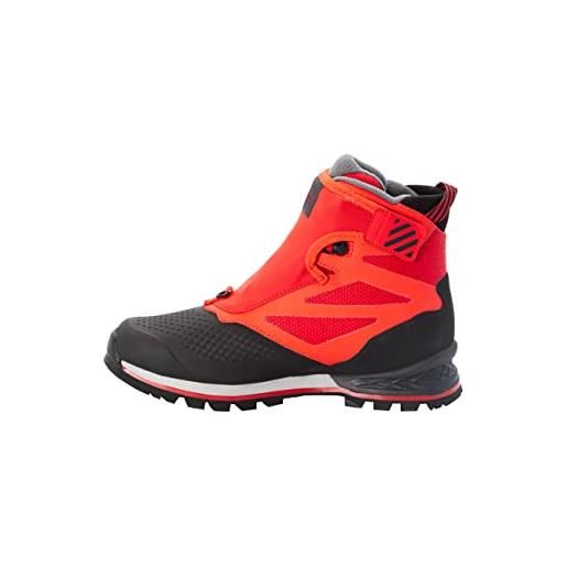 Jack Wolfskin serie 1995 texapore mid w, scarpe da passeggio donna, rosso nero, 37.5 eu