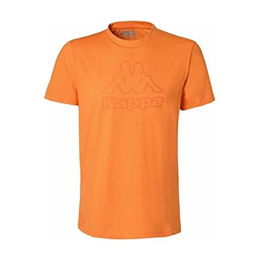 Kappa cremy tee, maglietta uomo, arancione, xxl