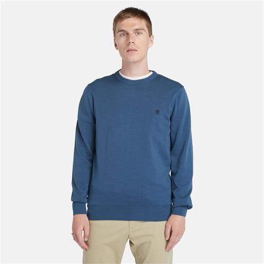 Timberland maglione girocollo williams river da uomo in blu marino blu marino