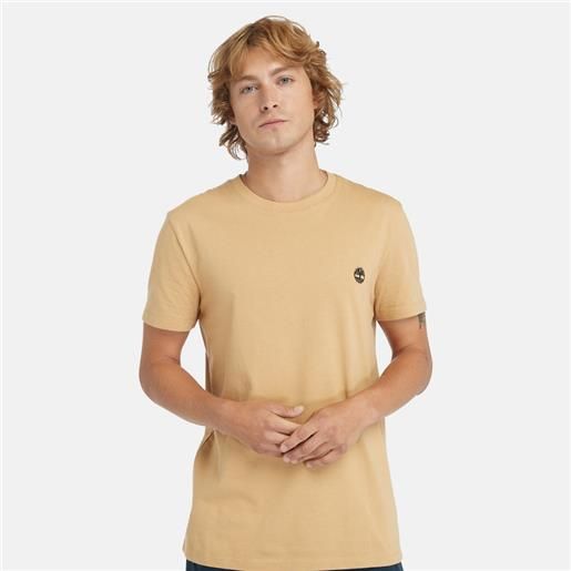 Timberland t-shirt dunstan river da uomo in marrone chiaro marrone