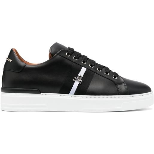 Philipp Plein sneakers con applicazione teschio - nero