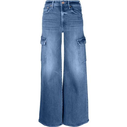 MOTHER jeans a gamba ampia the undercover cargo sneak - blu