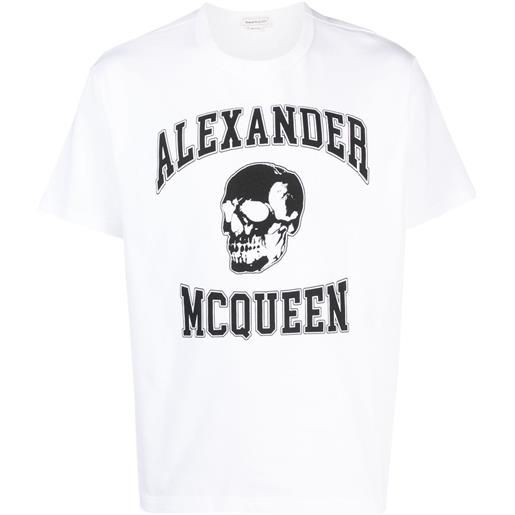 Alexander McQueen t-shirt con stampa teschio - bianco