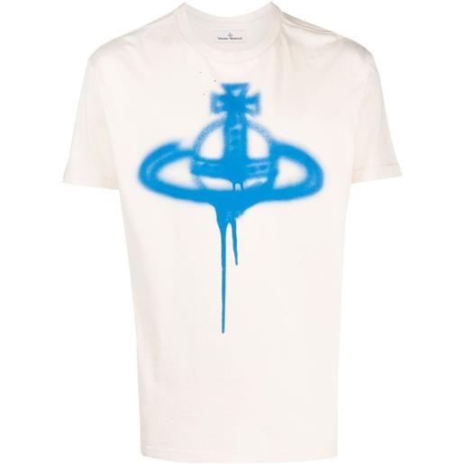 Vivienne Westwood t-shirt con stampa orb - toni neutri