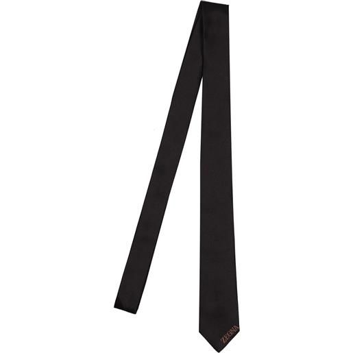 ZEGNA cravatta in seta jacquard 6cm