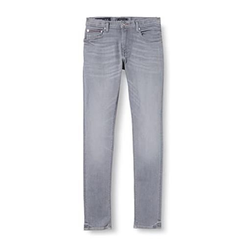 Tommy Hilfiger xtr slim layton pstr mw0mw28621 pantaloni di jeans, denim (brook grey), 38w / 36l uomo