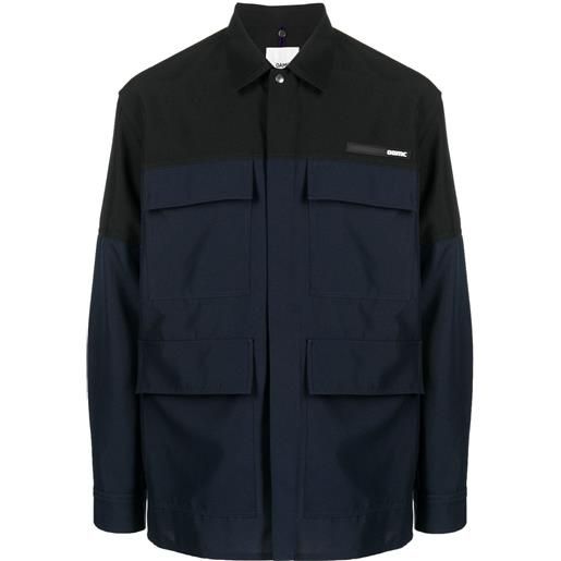 OAMC giacca bicolore con zip - nero