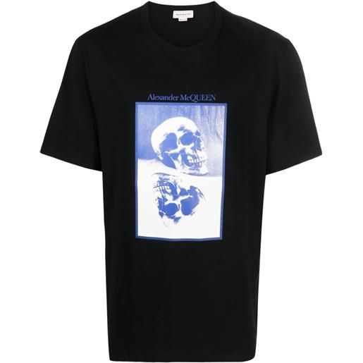 Alexander McQueen t-shirt con stampa grafica - nero