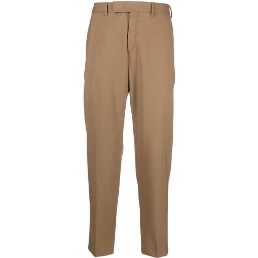 PT Torino pantaloni sartoriali crop - marrone
