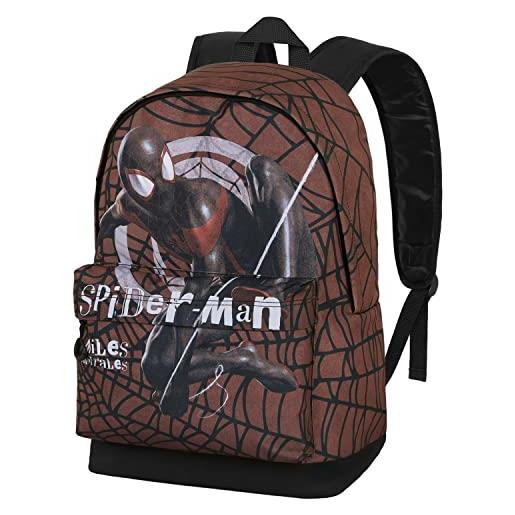 Marvel spiderman blackspider-zaino hs fan 2.0, rosso, 30 x 41 cm, capacità 22 l
