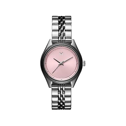 MVMT orologio analogico al quarzo da donna collezione rise mini con cinturino in acciaio inossidabile rosa (pink)
