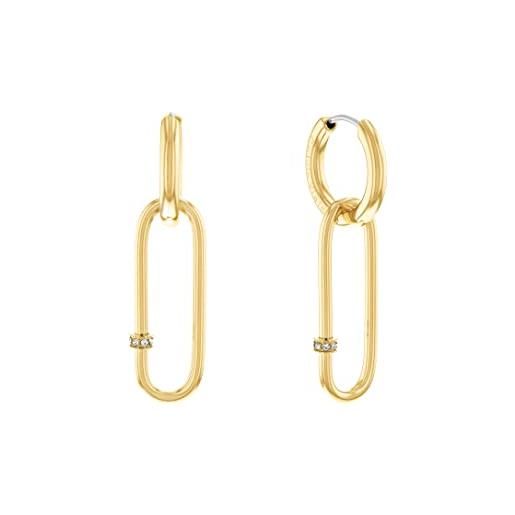 Calvin Klein orecchini pendenti da donna collezione elongated oval con cristalli - 35000182