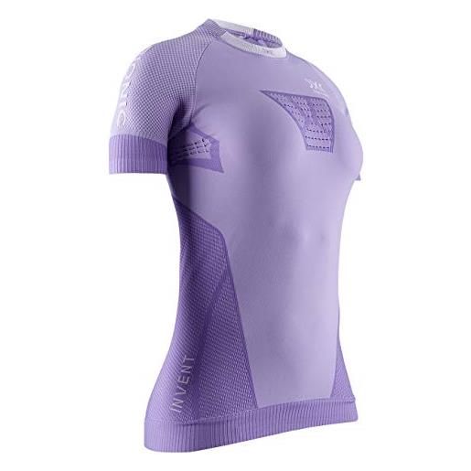X-Bionic invent 4.0 - maglia termica donna manica corta a compressione - alte prestazioni per running, sci, ciclismo, fitness e sport invernali, rossa, xs