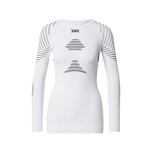 X-Bionic invent 4.0 maglia termica manica lunga a compressione donna running, sci, ciclismo, fitness e sport invernali, nero l