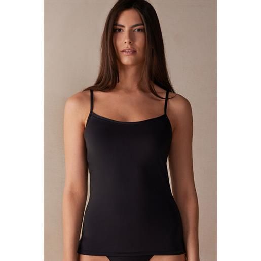 Intimissimi top in microfibra ultralight nero