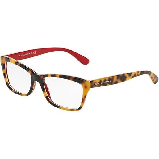 Dolce & Gabbana dg3215 2893 | occhiali da vista graduati | plastica | quadrati | havana | adrialenti