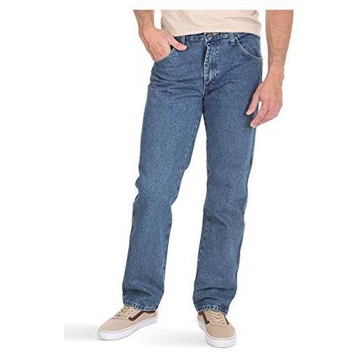 Wrangler authentics mens classic regular-fit jean, jeans, uomo, blu (vintage blue flex), 42w / 28l