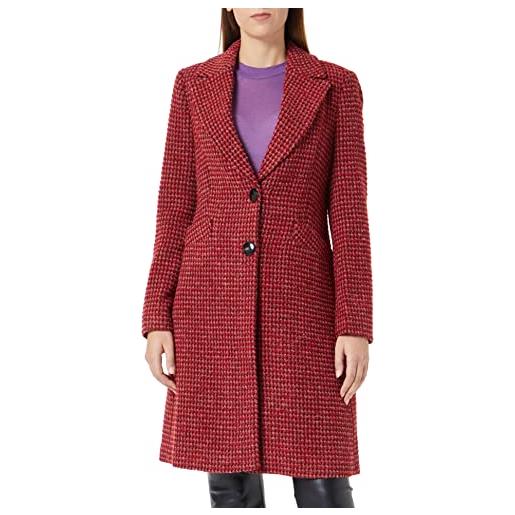 Sisley 2ejfln01t cappotto misto lana, rosso 911, 44 donna