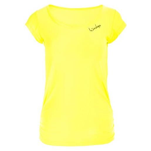 Winshape aet106 - canotta sportiva da donna, leggera, a maniche corte, donna, aet106-neon-gelb-m, giallo fluo, m