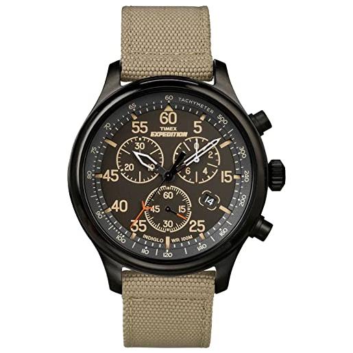 Timex orologio analogico quarzo con cinturino in pelle tw4b10200