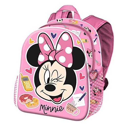 Disney minni mouse wink-zaino basic, rosa, 31 x 39 cm, capacità 18.2 l