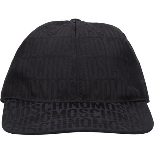 MOSCHINO cappello in nylon con logo jacquard