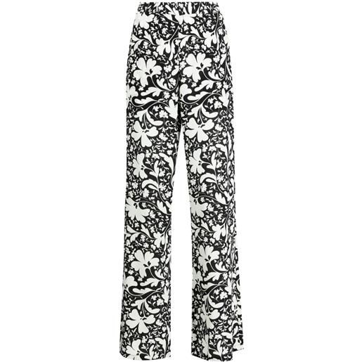 Stella McCartney pantaloni lower a fiori - bianco