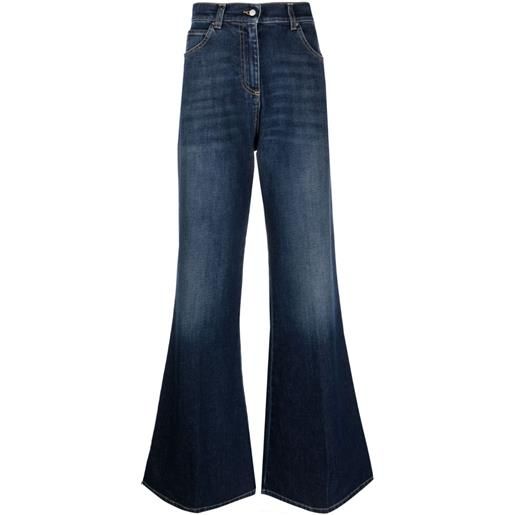 Fabiana Filippi jeans svasati a vita alta - blu