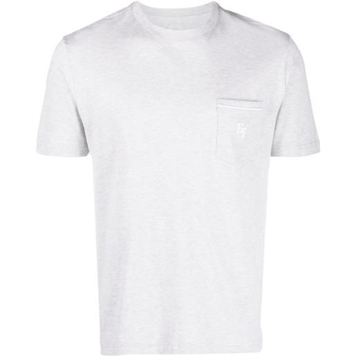 Eleventy t-shirt con taschino - grigio