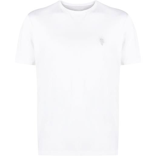 Eleventy t-shirt con ricamo - bianco
