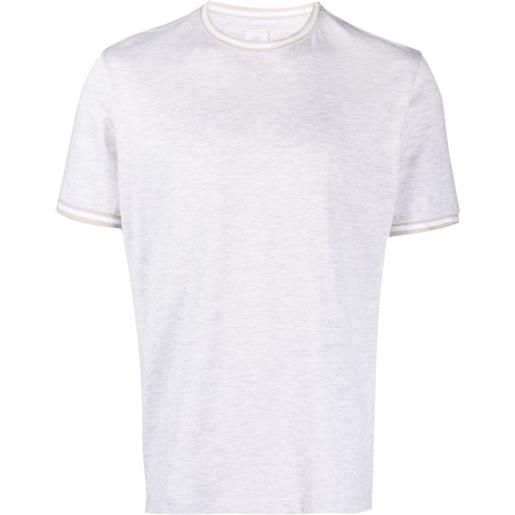 Eleventy t-shirt giza a righe - grigio