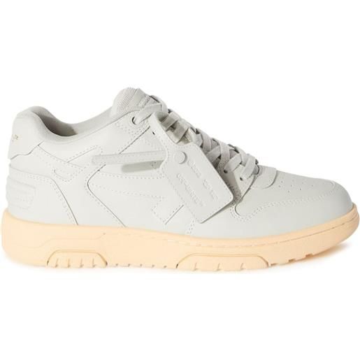 Off-White sneakers out of office in pelle - grigio
