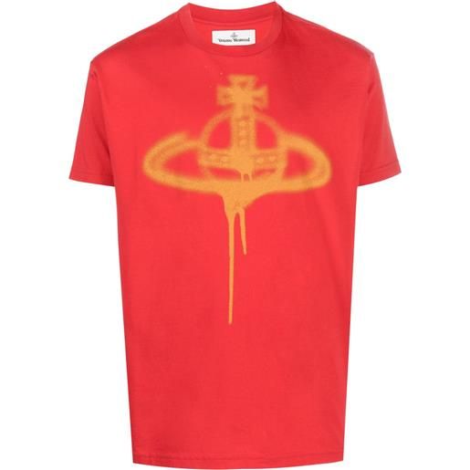 Vivienne Westwood t-shirt con stampa orb - rosso