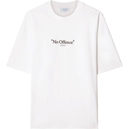 Off-White t-shirt no offence - bianco