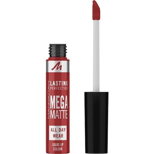 Manhattan make-up labbra lasting perfection mega matte liquid lipstick 500 red-y for broadway