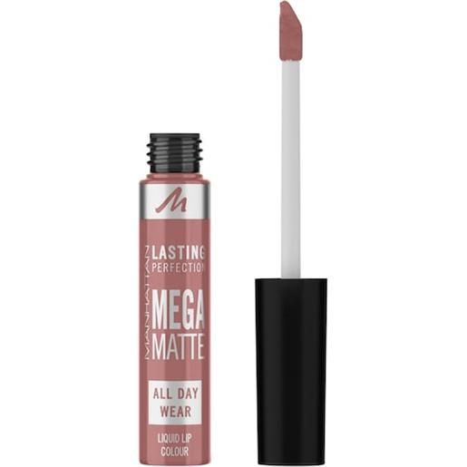 Manhattan make-up labbra lasting perfection mega matte liquid lipstick 200 strapless