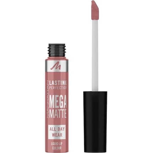 Manhattan make-up labbra lasting perfection mega matte liquid lipstick 210 shoppink in soho